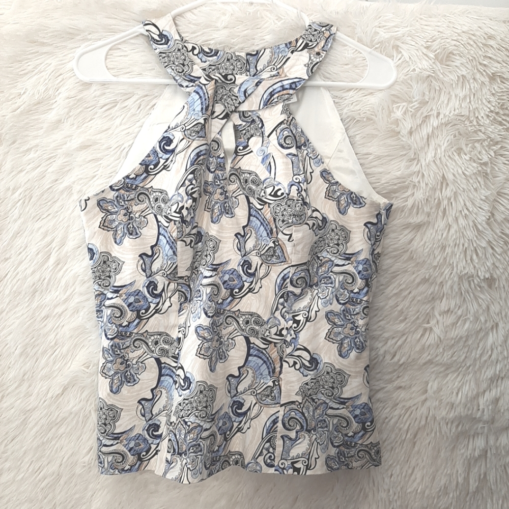 White House Black Market Blouse Printed size 6
